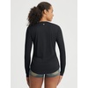 image:imagebaleaf Womens UPF 50 Sun Shirt Long Sleeve V Neck Outdoor  Lightweight UV Protection Quick Dry Breathable Moisture Wicking Ideal for Hiking Running Gym and Daily ActivitiesBlack