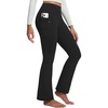 image:imagebaleaf Womens Fleece Lined Leggings with 4 Pockets Thermal Insulated PantsBlack