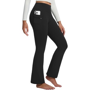 image:imagebaleaf Womens Fleece Lined Leggings with 4 Pockets Thermal Insulated PantsBlack