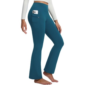 image:imagebaleaf Womens Fleece Lined Leggings with 4 Pockets Thermal Insulated PantsBlue