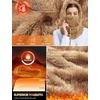 image:imagebaleaf Cold Weather Ski Mask for Women Sherpa Hood BalaclavaBrown
