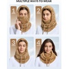 image:imagebaleaf Cold Weather Ski Mask for Women Sherpa Hood BalaclavaBrown