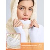 image:imagebaleaf Cold Weather Ski Mask for Women Sherpa Hood BalaclavaIvory White