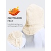 image:imagebaleaf Cold Weather Ski Mask for Women Sherpa Hood BalaclavaIvory White