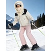 image:imagebaleaf Cold Weather Ski Mask for Women Sherpa Hood BalaclavaIvory White