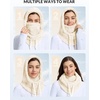 image:imagebaleaf Cold Weather Ski Mask for Women Sherpa Hood BalaclavaIvory White