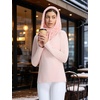 image:imagebaleaf Cold Weather Ski Mask for Women Sherpa Hood BalaclavaLight Pink