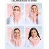 image:imagebaleaf Cold Weather Ski Mask for Women Sherpa Hood BalaclavaLight Pink