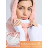 image:imagebaleaf Cold Weather Ski Mask for Women Sherpa Hood BalaclavaLight Pink