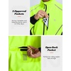 image:imagebaleaf Mens Cycling Jacket Winter Running Water Resistant PackableFluorescent Green