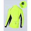 image:imagebaleaf Mens Cycling Jacket Winter Running Water Resistant PackableFluorescent Green