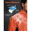 image:imagebaleaf Mens Cycling Jacket Winter Running Water Resistant PackableOrange