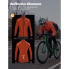 image:imagebaleaf Mens Cycling Jacket Winter Running Water Resistant PackableOrange