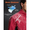 image:imagebaleaf Mens Cycling Jacket Winter Running Water Resistant PackableRed