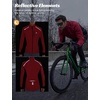 image:imagebaleaf Mens Cycling Jacket Winter Running Water Resistant PackableRed