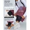 image:imagebaleaf Waterproof Snow Pants Womens Insulated Ski BibsWine Red
