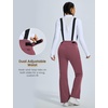 image:imagebaleaf Waterproof Snow Pants Womens Insulated Ski BibsWine Red