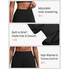 image:imagebaleaf Womens 4 High Waisted Swim Shorts with Zipper PocketsBlack