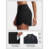 image:imagebaleaf Womens 4 High Waisted Swim Shorts with Zipper PocketsBlack