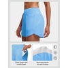 image:imagebaleaf Womens 4 High Waisted Swim Shorts with Zipper PocketsBlue