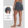 image:imagebaleaf Womens 4 High Waisted Swim Shorts with Zipper PocketsDark Gray