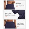 image:imagebaleaf Womens 4 High Waisted Swim Shorts with Zipper PocketsNavy Blue