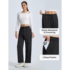image:imagebaleaf Womens Fleece Lined Pants Water Resistant Thermal Warm Pants WinterBlack