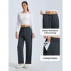 image:imagebaleaf Womens Fleece Lined Pants Water Resistant Thermal Warm Pants WinterDark Gray