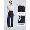 image:imagebaleaf Womens Fleece Lined Pants Water Resistant Thermal Warm Pants WinterNavy Blue