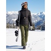 image:imagebaleaf Womens Snow Softshell Pants for Winter SkiingArmy Green