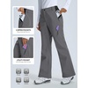 image:imagebaleaf Womens Snow Softshell Pants for Winter SkiingDark Gray