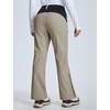 image:imagebaleaf Womens Snow Softshell Pants for Winter SkiingKhaki