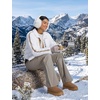 image:imagebaleaf Womens Snow Softshell Pants for Winter SkiingKhaki
