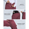 image:imagebaleaf Womens Snow Softshell Pants for Winter SkiingWine Red