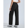image:imagebaleaf Womens Track Pants Straight Leg Soft SweatpantsBlack