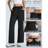 image:imagebaleaf Womens Track Pants Straight Leg Soft SweatpantsBlack