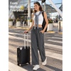 image:imagebaleaf Womens Track Pants Straight Leg Soft SweatpantsDark Gray