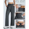 image:imagebaleaf Womens Track Pants Straight Leg Soft SweatpantsDark Gray