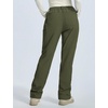 image:imagebaleaf Womens Winter Softshell Pants Fleece Lined Snow PantsArmy Green