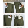 image:imagebaleaf Womens Winter Softshell Pants Fleece Lined Snow PantsArmy Green