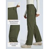 image:imagebaleaf Womens Winter Softshell Pants Fleece Lined Snow PantsArmy Green