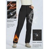 image:imagebaleaf Womens Winter Softshell Pants Fleece Lined Snow PantsBlack