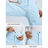 image:imagebaleaf Womens Winter Softshell Pants Fleece Lined Snow PantsCool Blue