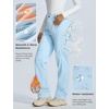 image:imagebaleaf Womens Winter Softshell Pants Fleece Lined Snow PantsCool Blue