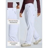 image:imagebaleaf Womens Winter Softshell Pants Fleece Lined Snow PantsWhite