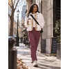 image:imagebaleaf Womens Winter Softshell Pants Fleece Lined Snow PantsWine Red