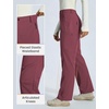 image:imagebaleaf Womens Winter Softshell Pants Fleece Lined Snow PantsWine Red