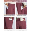 image:imagebaleaf Womens Winter Softshell Pants Fleece Lined Snow PantsWine Red