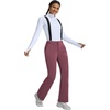 image:imagebaleaf Waterproof Snow Pants Womens Insulated Ski BibsWine Red