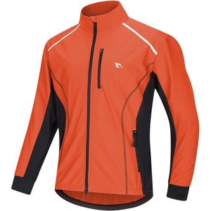 image:imagebaleaf Mens Cycling Jacket Winter Running Water Resistant PackableOrange